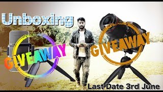 Cheap 100Rs. Tripod Unboxing Giveaway In Hindi Rextopia