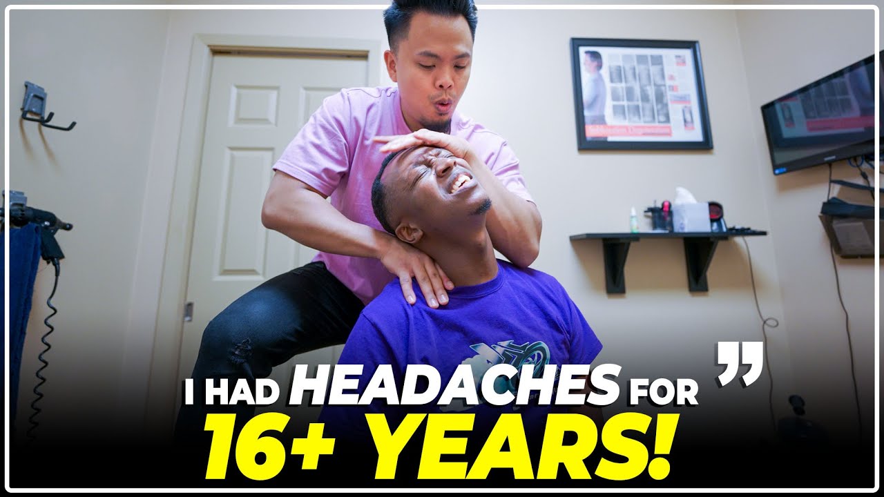 INCREDIBLE CRACK RELIEVES 16+ YEARS OF HEADACHE 😱🔥 Dr Alex Tubio