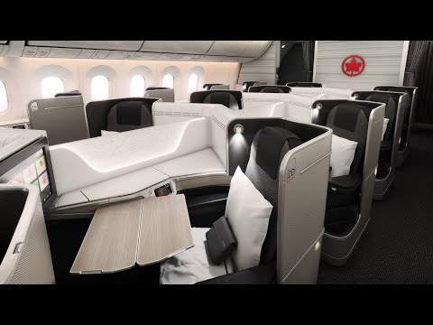 Air Canada Boeing 787 Dreamliner Business Class from Brussels to Montreal