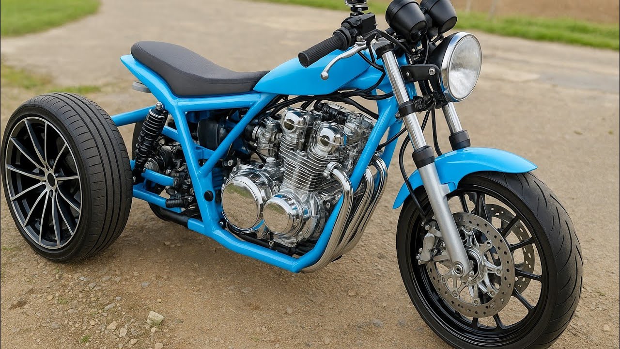 Man Builds Incredible Trike With Car Wheels