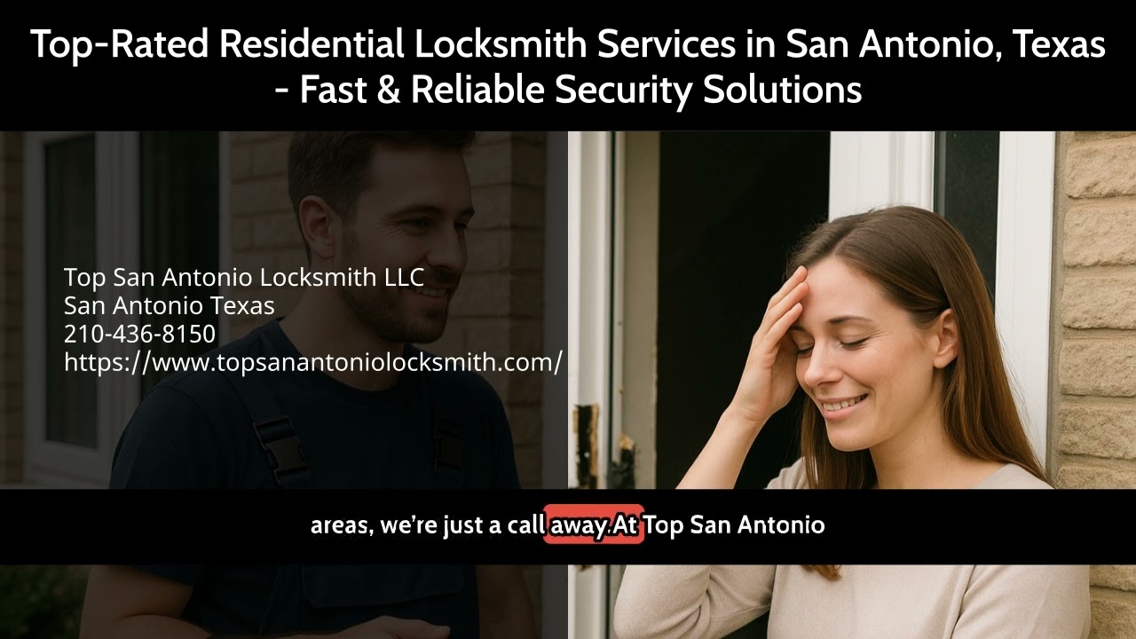 Top-Rated Residential Locksmith Services in San Antonio, Texas - Fast  Reliable Security Solutions