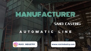 RUICI INDUSTRY: Automatic sand casting production line. #castiron #casting #manufacture