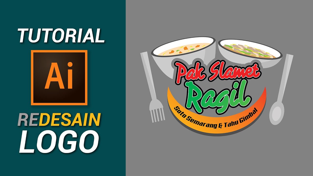 Desain logo Soto Semarang dan Tahu Gimbal Pak Slamet Ragil, Magelang