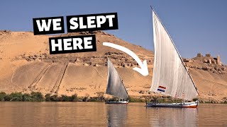 Spending the Night on the Nile River // 24 hours on a Felucca boat // overnight felucca