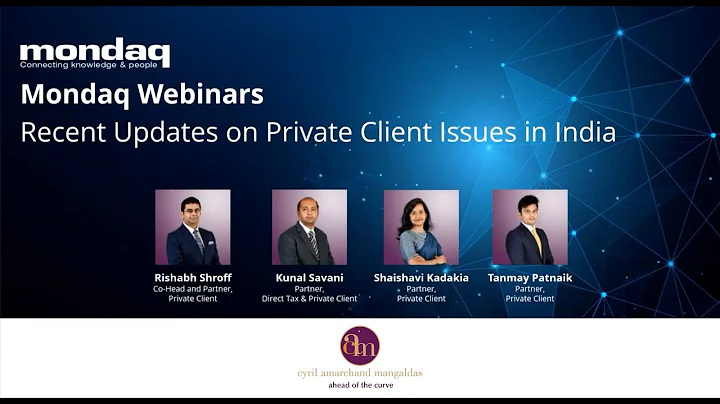 Recent Updates on Private Client Issues in India- ...
