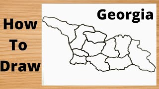How to draw Georgia map - simple way