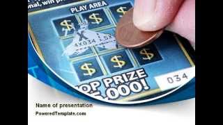 Scratch Card PowerPoint Template by PoweredTemplate.com