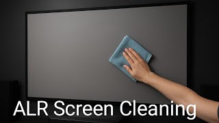 Don't Clean Your ALR Screen Until You Watch This! How to clean ALR Projector Screen!