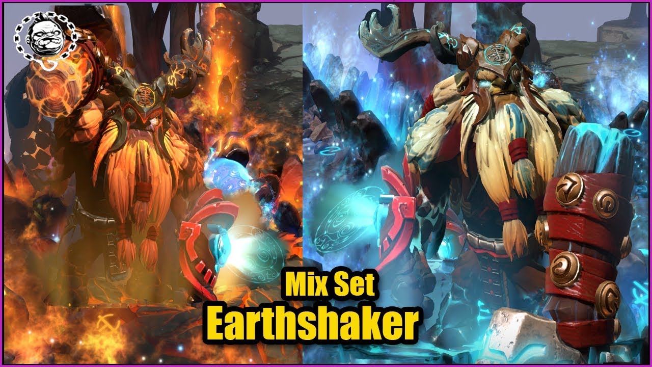 Dota 2 Earthshaker Best Mix Set Arcana Planetfall Immortals Judgement Of The Fallen Youtube