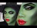 Halloween Green Witch Makeup Tutorial