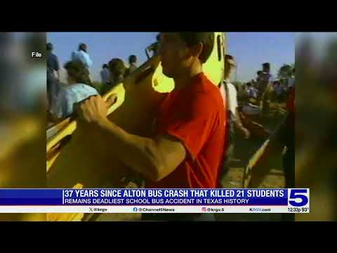 Alton bus crash that killed 21 Mission CISD students marks 37th anniversary