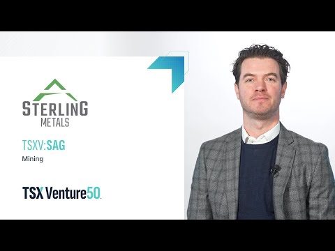 Sterling Metals Corp. (TSXV:SAG) | 2026 TSX Venture 50™