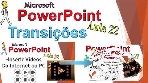 Power Point Aula 22:  Transições - Animações entre slides ou ao começar um slide