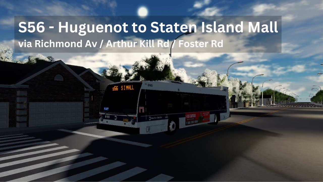 S56 Huguenot Staten Island Mall via Richmond Av/Arthur Kill Rd/Foster Rd
