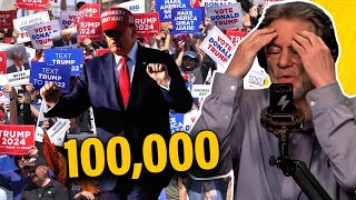 Trump Rally Crowd was MASSIVE | See the INSANE 360° Panorama View
