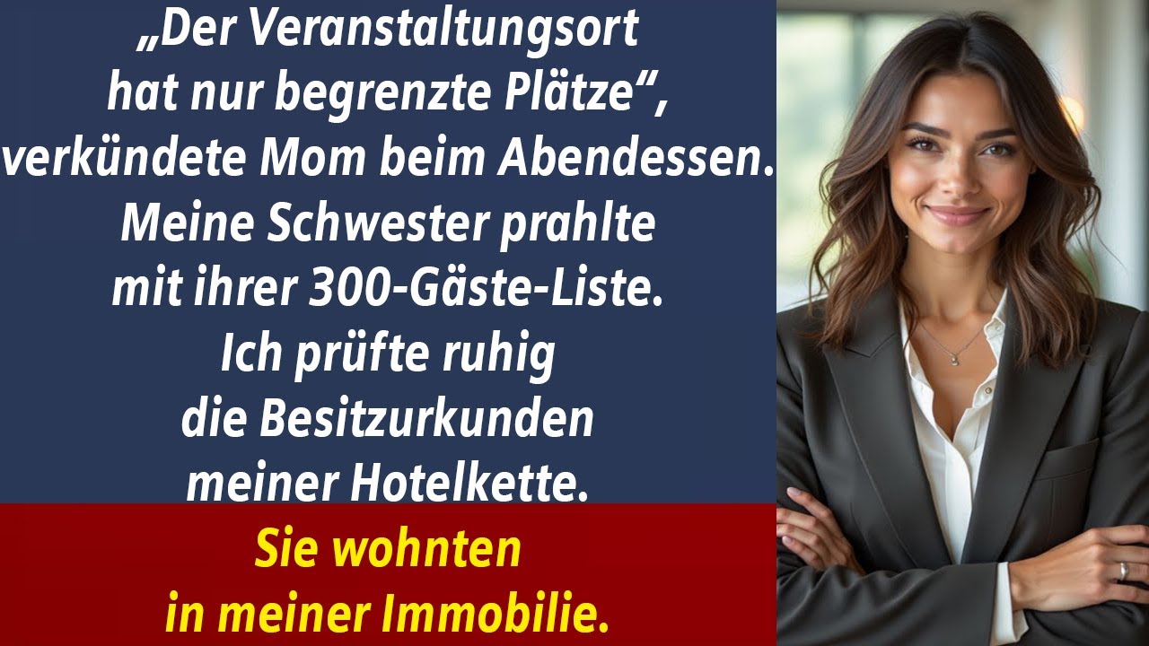 BEIM FAMILIENESSEN SAGTEN SIE KEIN PLATZ AUF DER HOCHZEIT — MEIN PRIVATJET LANDETE