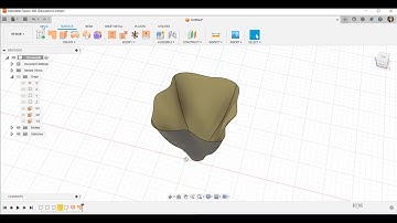 Fusion 360 Make an Organic Vase in the Surface Workspace