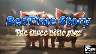 Bedtime Story 12 - The Three Little Pigs - Little Girl's Voice -Soft Music Background screenshot 5
