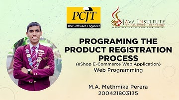 Programming Product Registration Process | Task 13 | E-shop Web Application | Java Institute