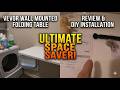 Vevor Wall Mounted Folding Table DIY Installation &amp; Honest Review Ultimate Laundry Room Space Saver
