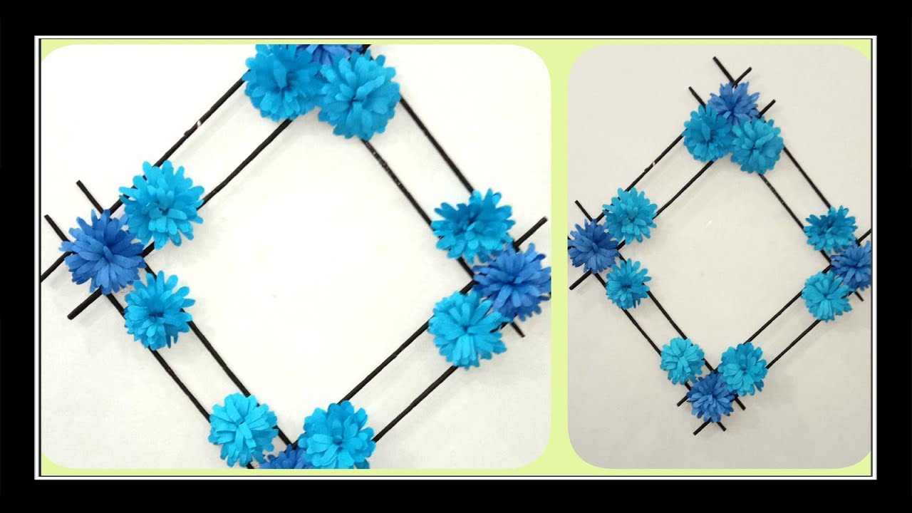 Easy wall hanging idea...DIY paper wall hanging idea..😍😘 YouTube