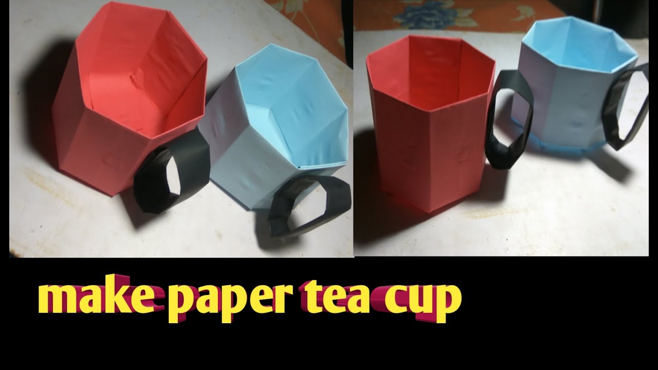 paper cup / how to make paper cup / origami paper craft - fine craft ...