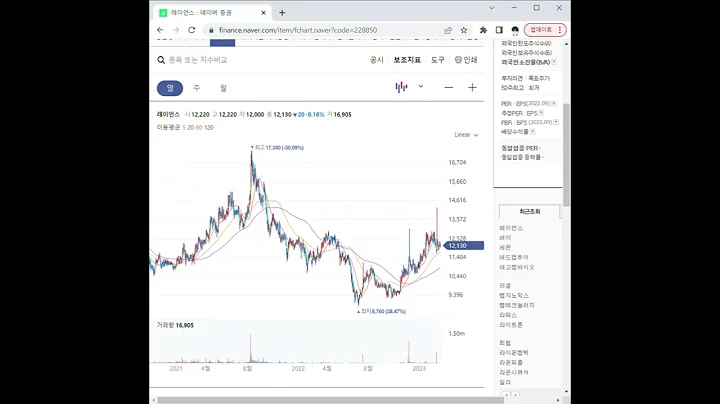 228850레이언스 주가 전망 및 차트 분석