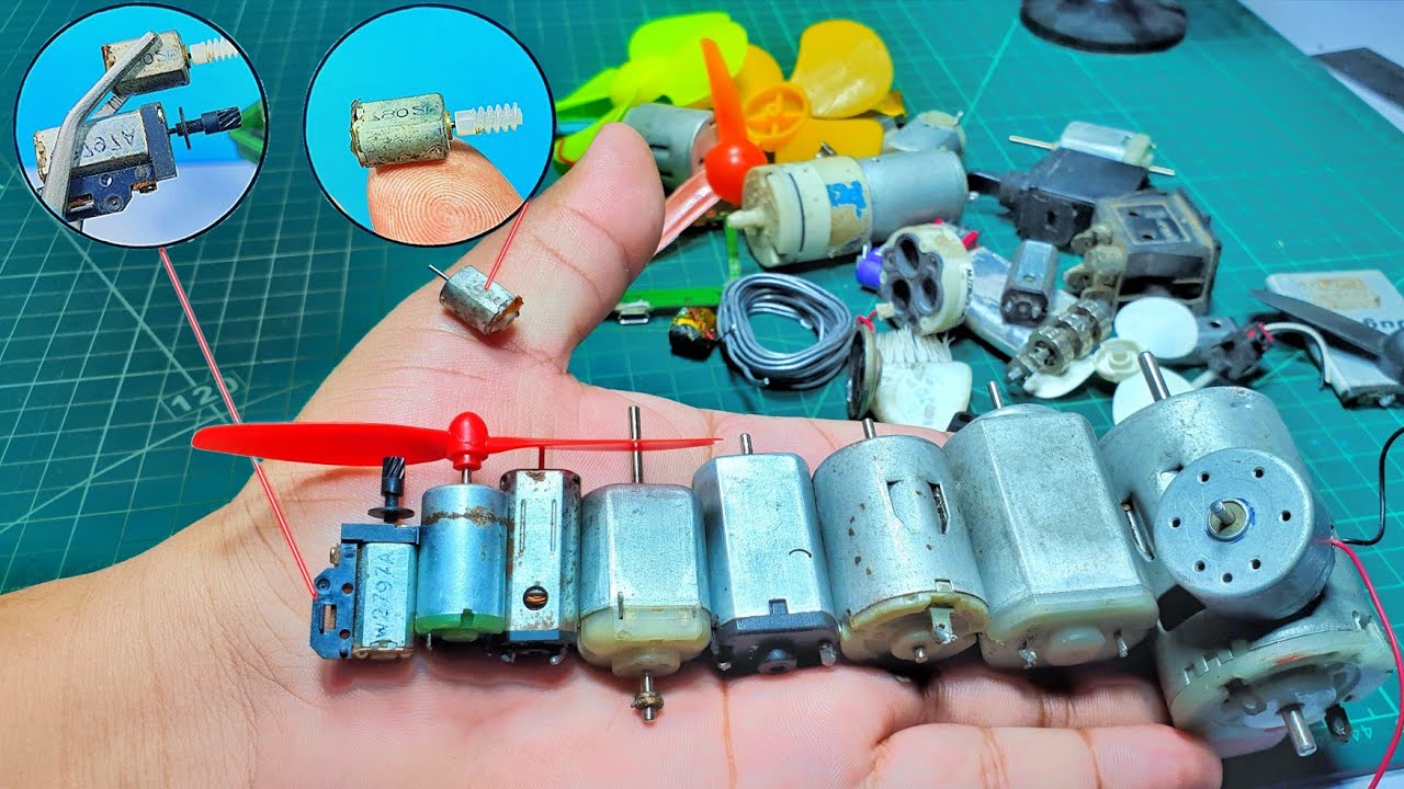 Small dc motors experiment video