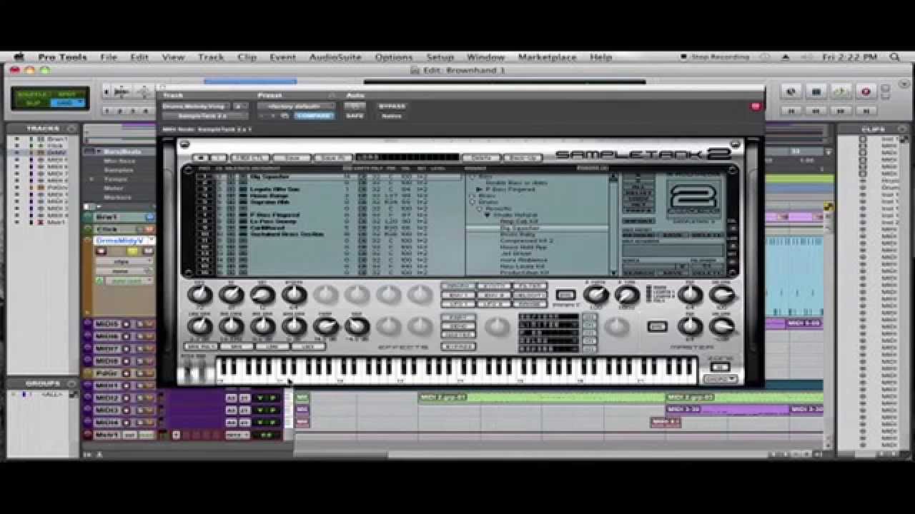 How to make a drum beat with Sampletank (IK Multimedia)