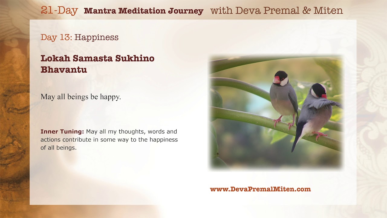 Deva Premal & Miten: 21-Day Mantra Meditation Journey - Day 13