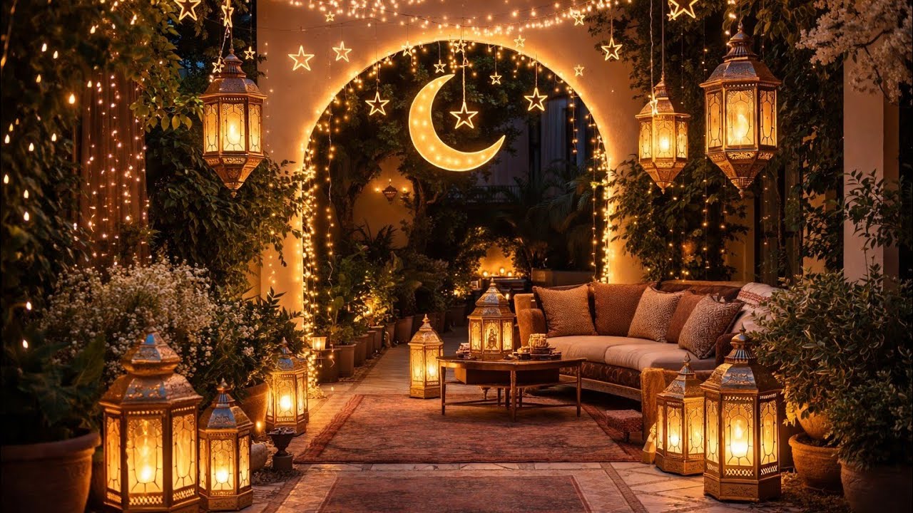 🌟أجواء روحانية🌙 بين أنوار الفوانيس وموسيقى تدخل القلب بأجواء ساحرة #RamadanBackgrounds #IslamicMusic