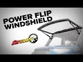 Maxdrive powered flip windshields from superatv