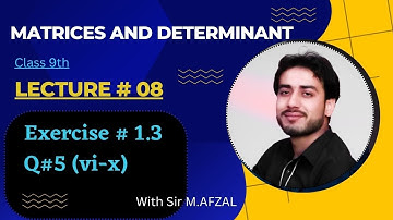 Class 9th math Exercise 1.3 question number 5 (vi-x) | 9th math for Science group | Punjab Boards