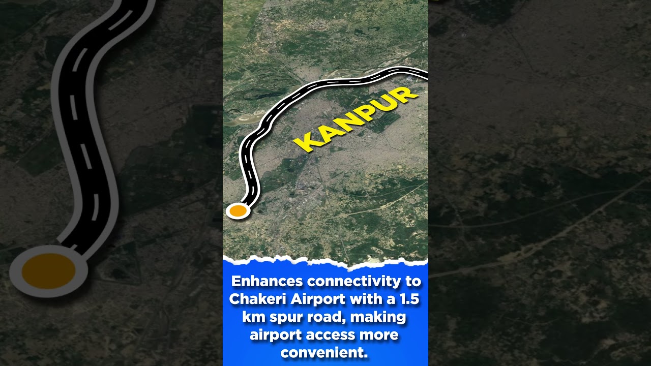 6 lane, access controlled Ring Road🛣 around Kanpur, costing ₹3,298 crore