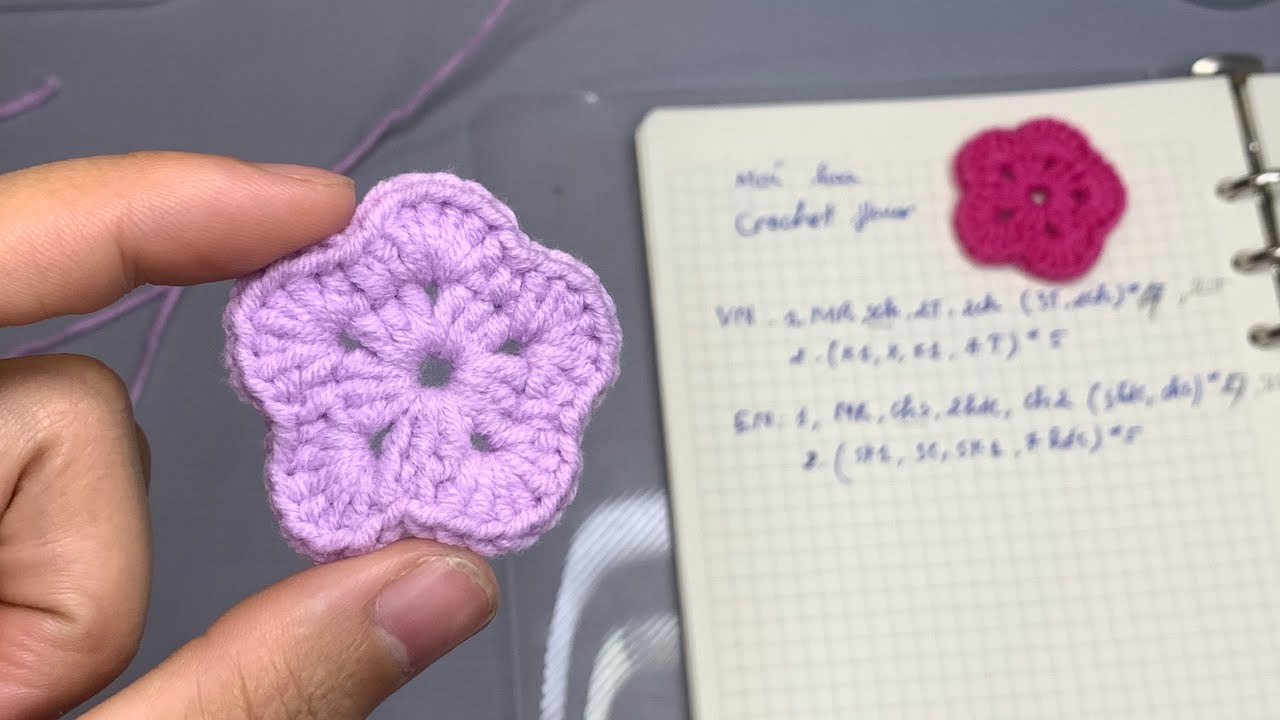 🧶📖 Luyện Đọc Chart Móc Len | Móc hoa len - How to Read Crochet Charts for Beginners