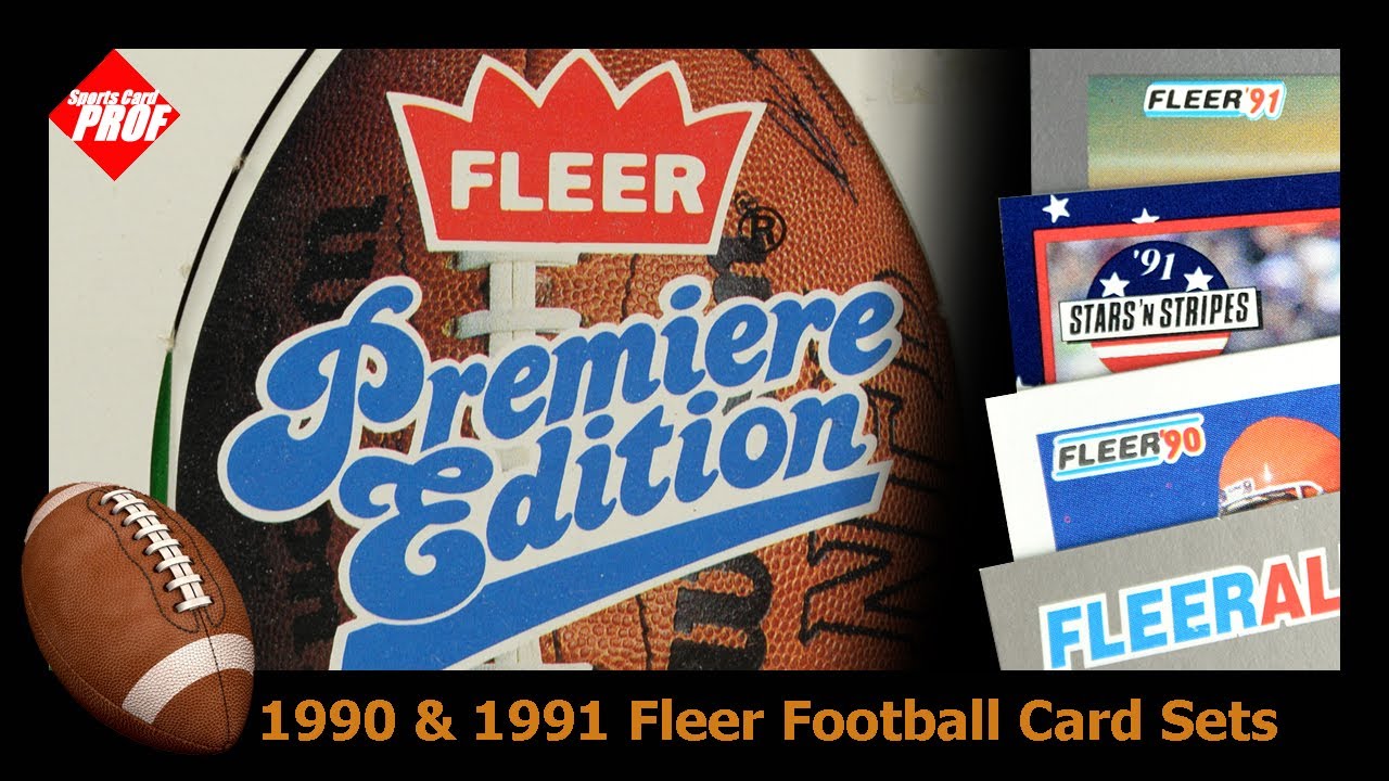 1990 & 1991 Fleer Football Card Releases - YouTube