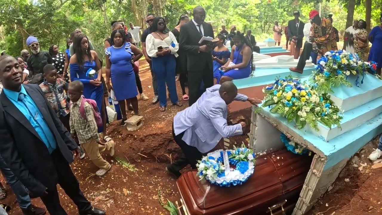 Gushy Calvin Gushman at the Graveside