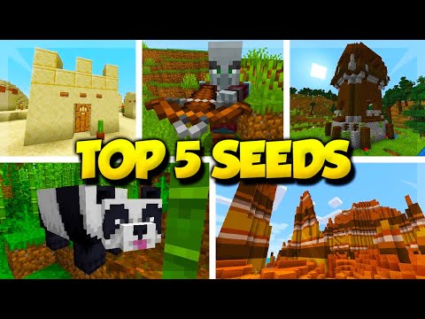 TOP 5 SEEDS for MINECRAFT 1.14! (Minecraft Village & Pillage Seeds)