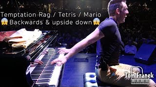 Crazy Backwards Upside Down Piano Temptation Rag, Tetris, Super Mario Bros Theme Songs Tom Franek