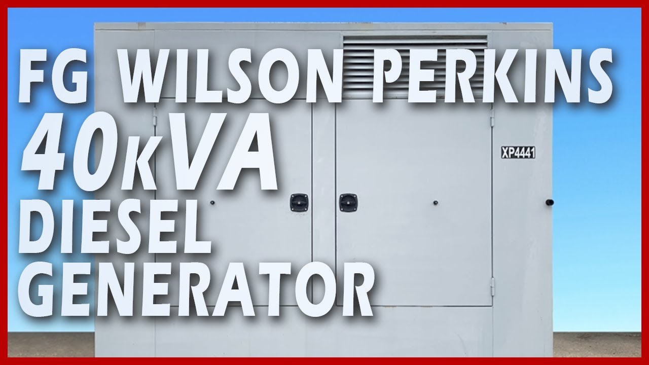 FG Wilson Perkins Diesel Generator 40kVA – XP4441 Test 