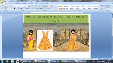How to insert a transparent image in MS Word 2007, inserting a picture in a picture, change clothes