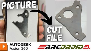FUSION 360 | How to go from a Picture to a CNC cut file using Fusion 360 Canvas Tool.