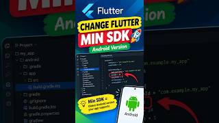 How to Change Min SDK in Flutter | Flutter Android Min SDK Tutorial #shorts