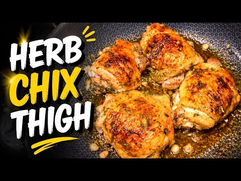 Kevin's Herb Chicken Thighs in Parmesan Cream Sauce