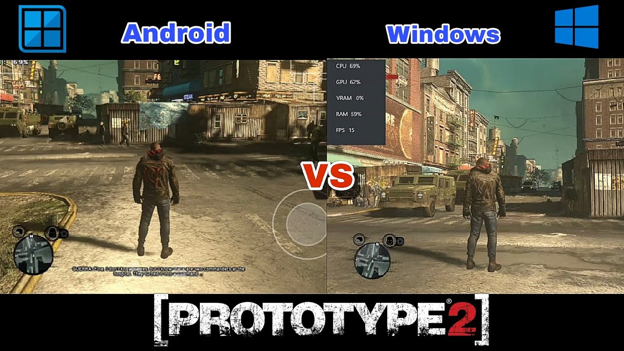 Prototype 2 Performance Test On Pc vs Android (Winlator Emulator) - YouTube