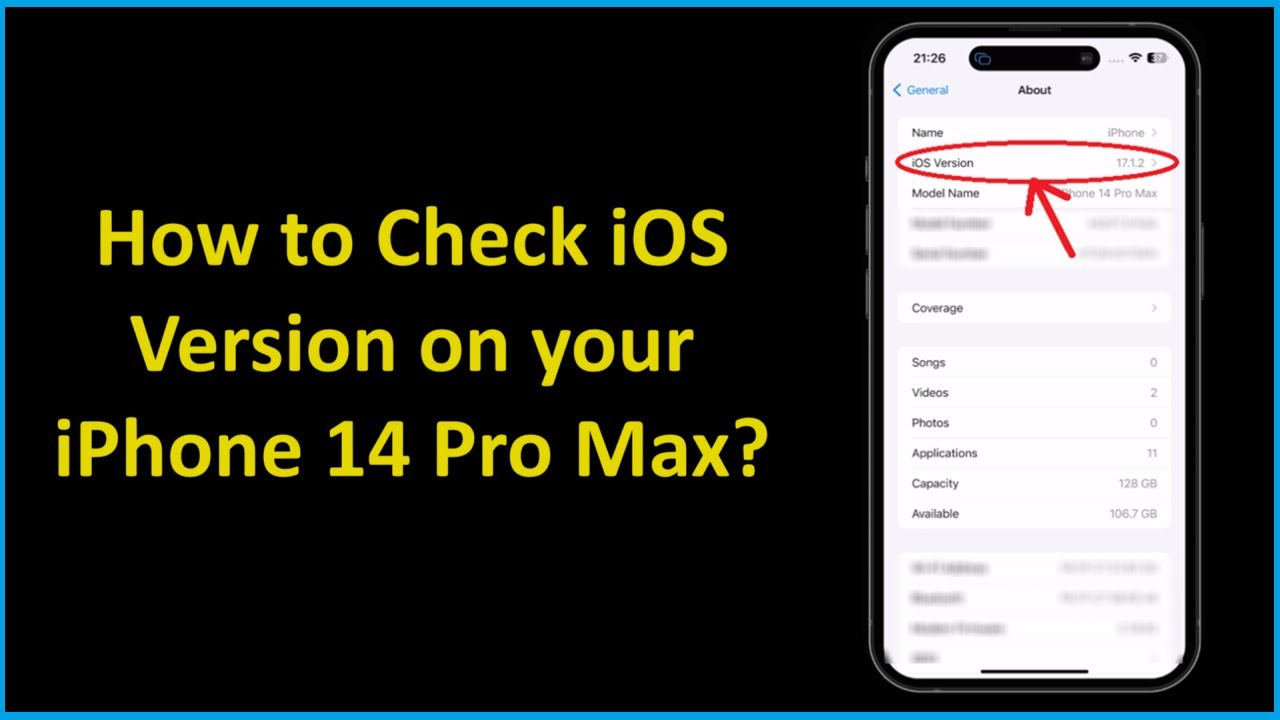 How to Check iOS Version on your iPhone 14 Pro Max? - YouTube