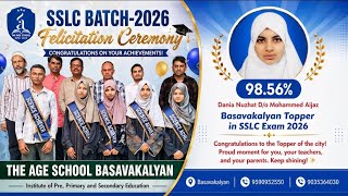 SSLC Batch-2026 Felicitation Ceremony The Age School Basavakalyan. Hk24News 
