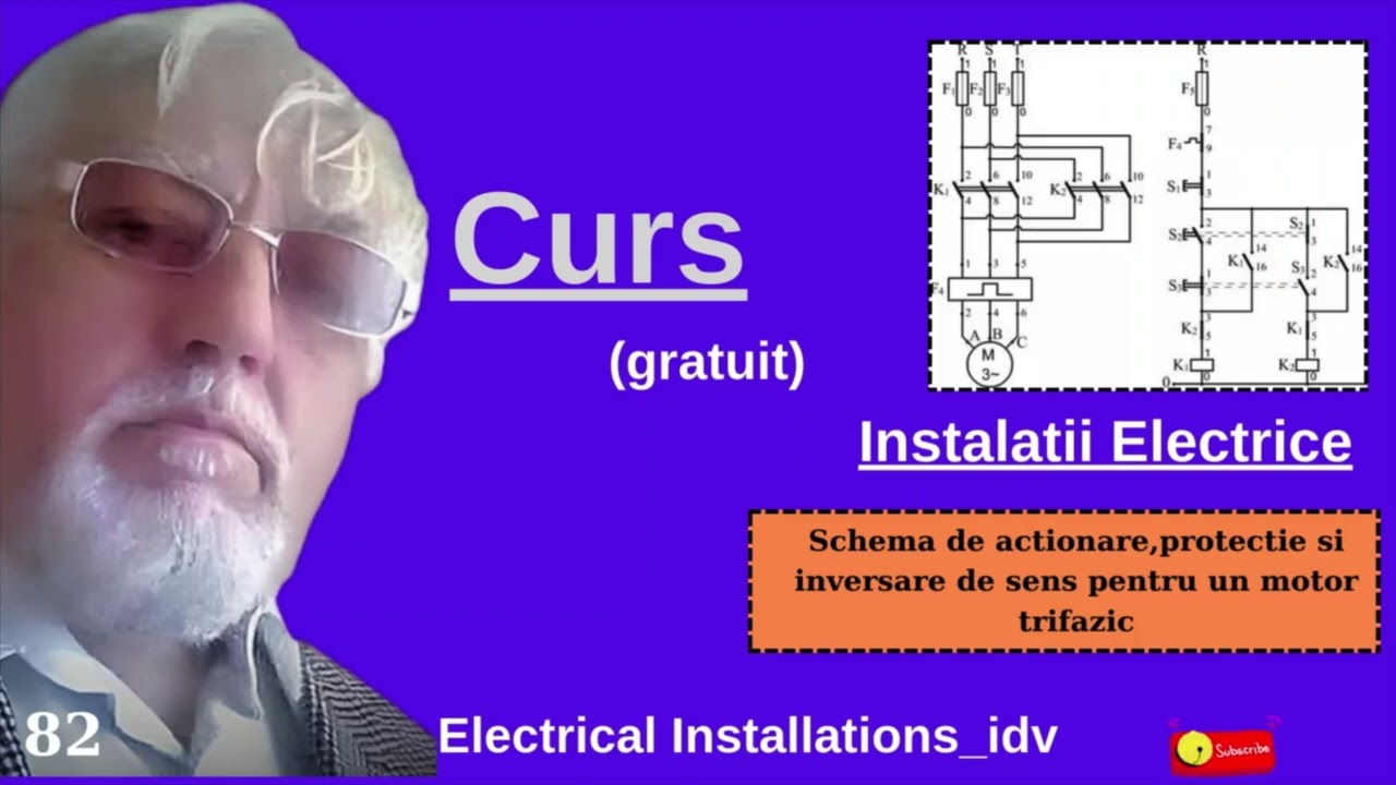 82. Schema de actionare/protectie/inversare de sens a motoarelor electrice.Curs instalatii electrice