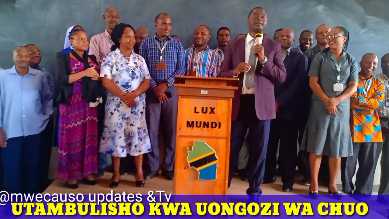 WAFAMU WALIMU WA MWENGE CATHOLIC UNIVERSITY (MWECAU) NA MASOMO YAO KWA IDARA ZOTE WAKIJITAMBULISHA