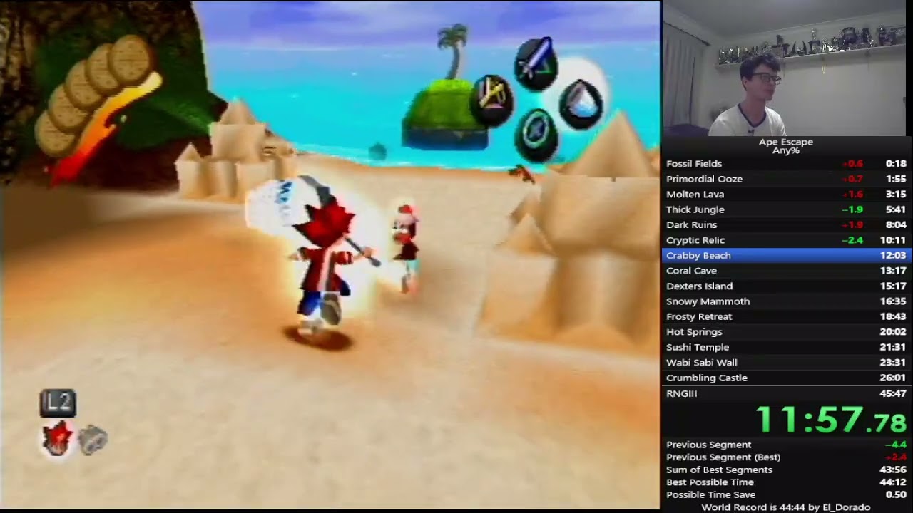 Ape Escape Speedrun any% in 
